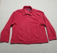 Nick &amp; Sarah Fleece Jacket Womens 3X Pink Pockets Full Zip Casual - €16,10 EUR