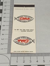 Front Strike Matchbook Cover  New England Oyster House  18 FLorida Locations gmg - £9.73 GBP