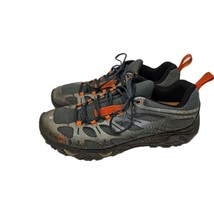 Merrell Moab Edge J35427 Trail Hiking Shoe Gray/Orange Mens 12 Vibram Sole - $466.55 MXN