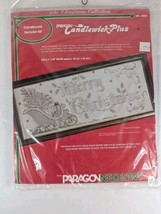 Vintage 1983 Merry Christmas Paragon Needlecraft Embroidery Kit 6850 Candlewick  - £13.12 GBP