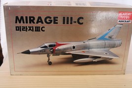 1/48 Scale Academy, Mirage III-C Jet Airplane Model Kit #1622 BN Open Box - £47.21 GBP