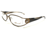 Tura Eyeglasses Frames Mod.392 BRN Shiny Bronze Crystals Semi Rimmed 53-... - $55.91