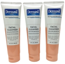 Lot 3x Dermasil Facial Cleanser DevelopedWITH DERMATOLOGIST Acne Pore Sk... - $520.14 MXN