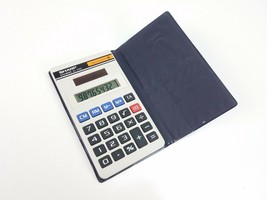 80s Sharp EL-376C ElsiMate Solar Calculator with Case RARE - £10.07 GBP