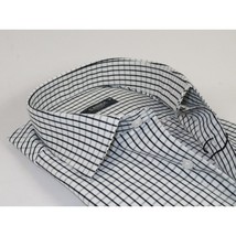 Men's Shirt By CASILA Turkey Cotton Blend Long Sleeves 502050-02 White Checker image 2