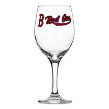 Boston Red Sox MLB Logo Stemmed Wine Glass 12.75 oz - £17.31 GBP