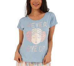 Munki Munki Womens Printed Pajama Top Only,1-Piece Size Large Color Blue - £27.24 GBP