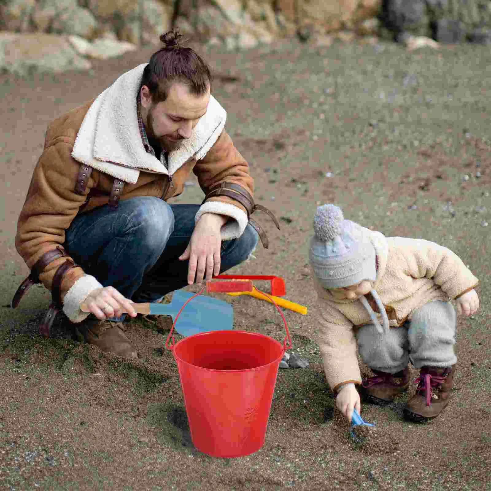 Gardening Tin Bucket Child Sand Kids Beach Iron Toy Kindergarten Children Mini - £14.32 GBP
