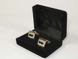 Men J.Valintin Cufflinks by Vitorofolo for French Cuff Shirt V39-62 Gold Diamond image 3