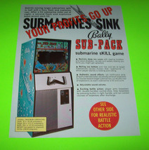 Sub Pack 3-D Early Submarine Subs Em Arcade Game Flyer Vintage Retro Artwork - £18.02 GBP