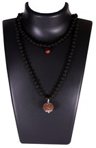 7 Mukhi Nepali Rudraksha Guru Mani with 108+1 Beads of 5 Mukhi Rudraksha Mala ( - £31.47 GBP