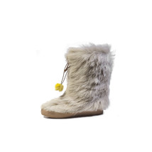 Yeti Boots Size 7 ITALIAN Kate Spade Womens 7 Boots Blonde Fur Snow Boots - £164.19 GBP