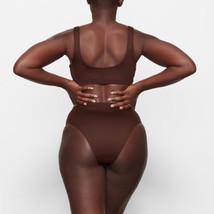 SKIMS Signature Swim Tank Bikini Top in Cocoa Women’s Sz 2X, NWT! - £19.71 GBP