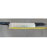 15&quot; Double Handled Cheese &amp; Soap Knife - Black Handles - foodprep soluti... - £16.47 GBP