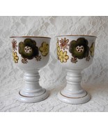 Vintage Otagiri Stoneware Goblets Cups Glasses Barware Drinking  Wine Ceramic - $18.00
