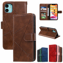 Wallet Leather Magnetic Flip Back Case I Phone 11 12 Pro Max Xs Xr 7 8 Plus Se - £36.37 GBP