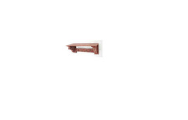 Teton Home WD-061 Wood Shelf With 4 Hooks - Pack of 2 - £104.05 GBP