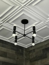 Mi Siècle Design Industriel Spoutnik Lustre Noir Finir Maison Décoration Feux - £152.58 GBP