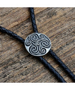 Celtic Spiral Bolo Tie - Four Bolo Tip Options - $14.00
