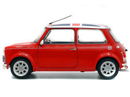 Mini Cooper 1.3i Sport Pack Red with White Stripes and UK Flag on Top 1/18 Dieca - £68.27 GBP