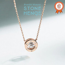 [Stonehenge] Stella Dancing Stone Silver Necklace SC1609 Korea Jewelry - £214.36 GBP