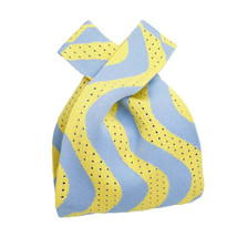 Purse Yellow Blue Wavy Handbag for Women - £16.80 GBP