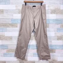 Banana Republic Gavin Chino Pants Beige Khaki Relaxed Casual Office Mens... - $29.69