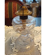Compatible with Eagle Pressed Glass Oil lamp with Handle, Beautiful Glas... - $38.21