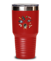 30 oz Tumbler Stainless Steel Insulated Funny Bugs Insects Beetles Bug Catcher  - £28.27 GBP
