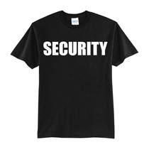 SECURITY NEW BLACK T-SHIRT -S-M-L-XL - £15.97 GBP