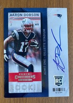 2013 Panini Contenders Aaron Dobson #201 RC Autograph Football Card Rookie - £3.91 GBP