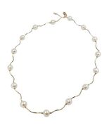 14K YELLOW GOLD FRESHWATER CULTURED PEARL NECKLACE 17 INCHES - $14,293.86 MXN