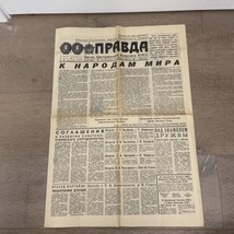 Vtg Russian Newspaper Pravda December 24 1972 50th Anniv. of USSR/ Cuba Relation - £35.20 GBP