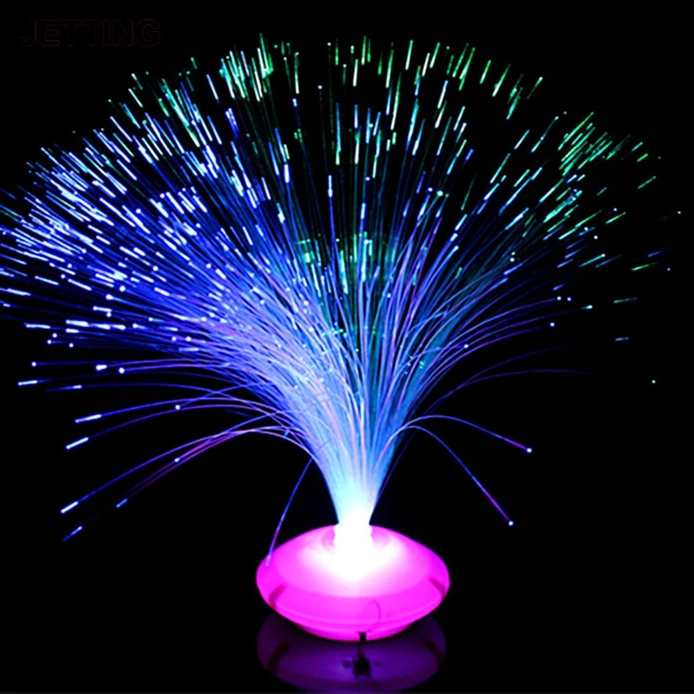 Play 1PCS Beautiful Romantic Color Changing LED Fiber Optic Nightlight Lamp smal - £23.60 GBP
