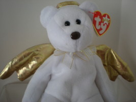 Ty Rare Halo II Angel MWMT Beanie Baby Bear Retired Collectors Quality P... - $50.99