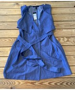 Bcbg Maxazria NWT $108 Women’s Sleeveless Wrap Dress Size M Blue S4 - £43.02 GBP