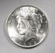 1923 Silver Peace Dollar UNC Coin AL845 - £45.94 GBP
