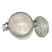 Le Parfait Super Jar 7" Tall Wire Bail Glass Canister France 3.5" Base Vtg Quart image 6