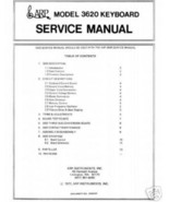 Arp 3620 Synthesizer Service Manual Service Notes Sheet. - $9.89