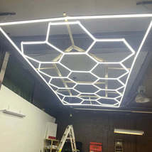 Garage Light Hexagon Led Lights Lamp Highly Efficient Honeycomb LED Ligh... - $42.62+