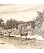1920s Hand Black White Tinted Photograph Georgia House Unsigned Framed D... - $129.99