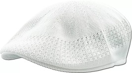 NEW Classic White Mesh Ivy Newsboy Ivy Cap Hat Crochet Driving Golf Vent... - $32.84 CAD