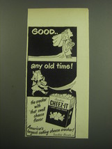 1949 Sunshine Cheez-It Crackers Ad - Good.. any old time! - £14.78 GBP