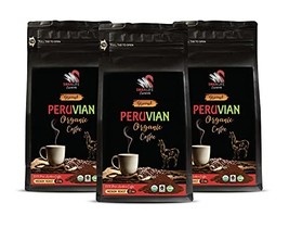 Peru Coffee Ground Organic - Organic Peruvian Ground Coffee, Medium Roast, 100% - £31.07 GBP