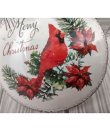Cardinal Bird Holiday Merry Christmas Ornament Keepsake Tin Metal PineCo... - £11.00 GBP