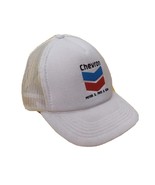 Vintage Snapback Chevron Petroleum Hat Mesh Trucker Cap Puff Print Logo ... - $3.00