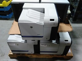 Lot of 7 HP LaserJet M551 Color Laser Printers Dots on Print Out AS-IS - $530.15