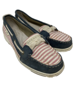 Sperry Top Siders Women&#39;s Canvas Deck Shoes Size 8.5 Red/Whit/Blue - €12,26 EUR