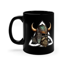 11oz Black  Viking Valnut Mug - £13.98 GBP