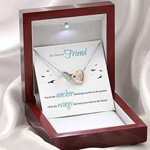 Express Your Love Gifts My Dearest Friend Card Inseparable Necklace Pendant 18k  - £51.55 GBP